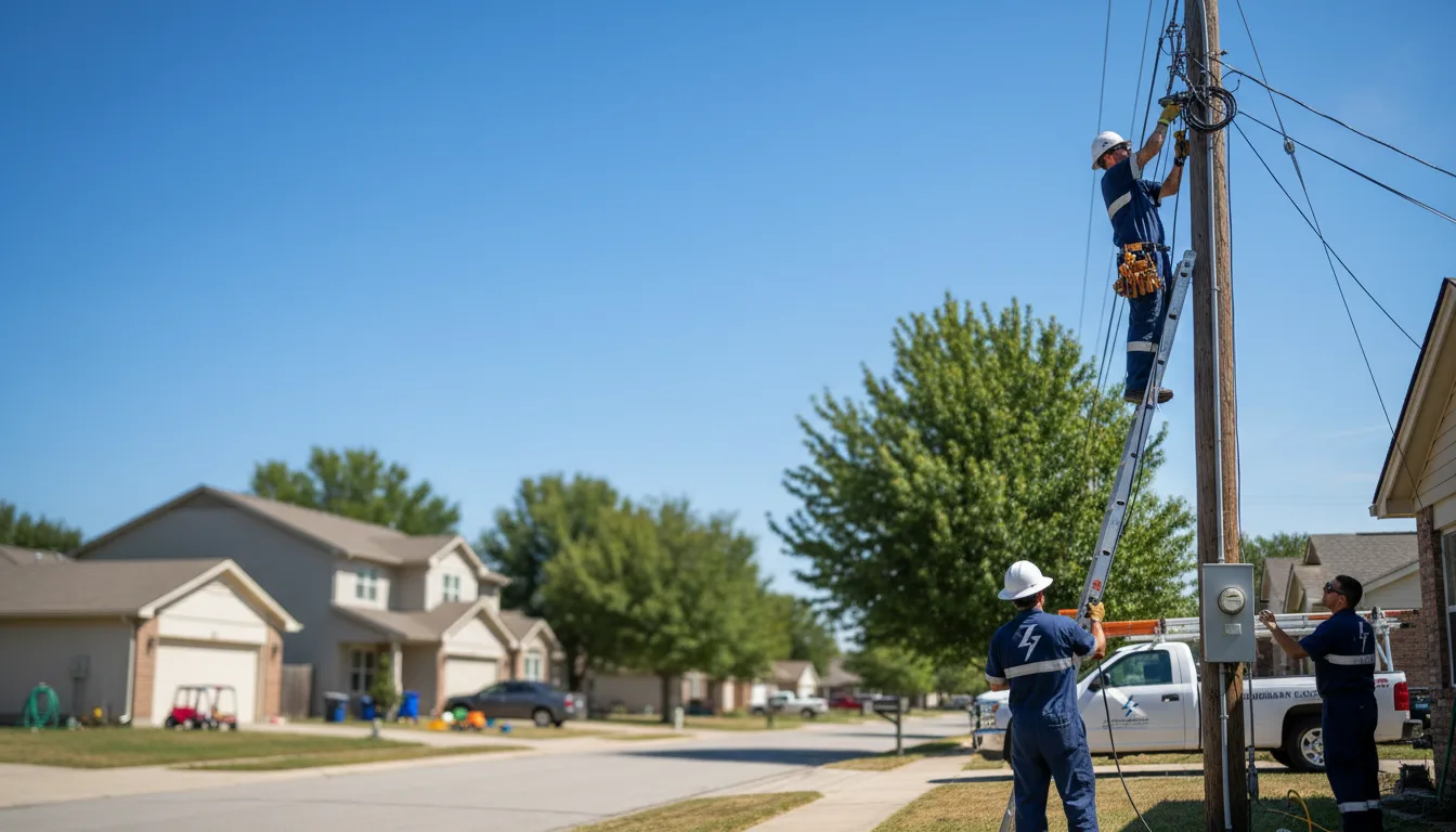Residential electrician providing installation services in Newton, WI